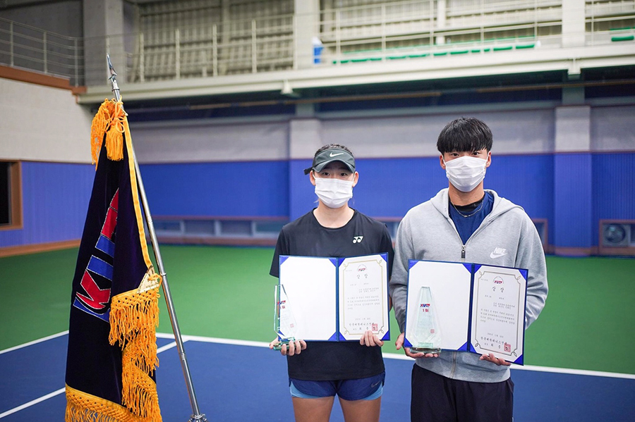 테니스부, '제31회 한국대학 테니스 대회' 혼합복식 우승 차지 첨부 이미지